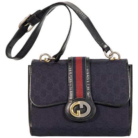 navy blue gucci purse